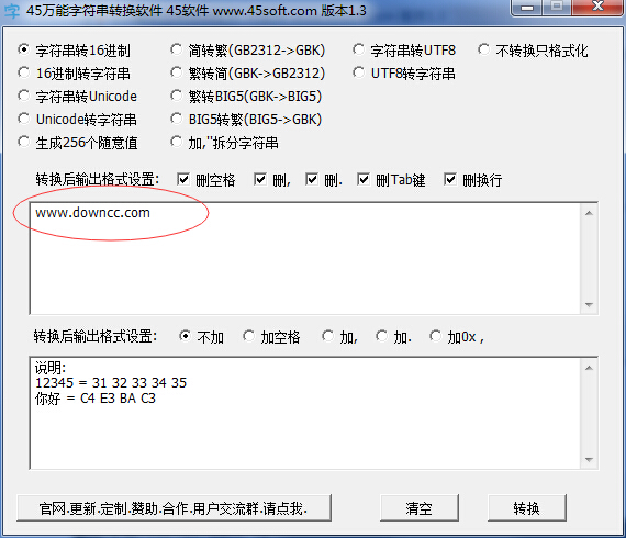 45萬能字符串轉換軟件